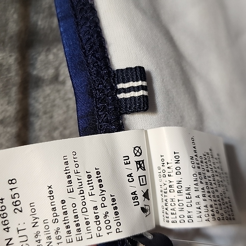 Nautica Navy and White Swimwear New With Tags Size 14 - Picture 6 of 7